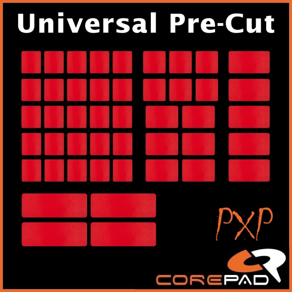 Corepad PXP Plain Pure Xtra Extra Performance Grips Mouse Grip Tape Pulsar Supergrip Universal Pre Cut Keyboard Mouse Mice